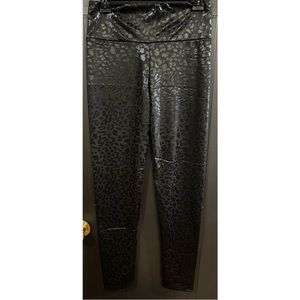 Fake Leather Leopard Leggings